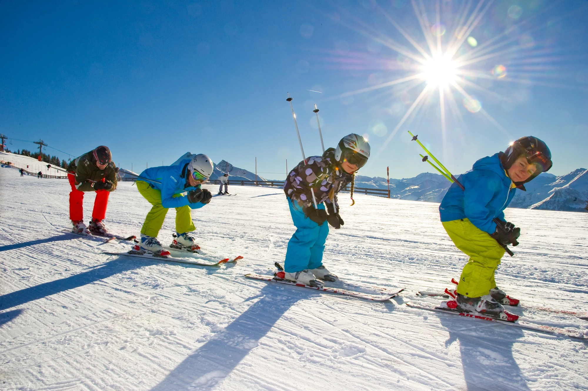Skifahren mit der Familie