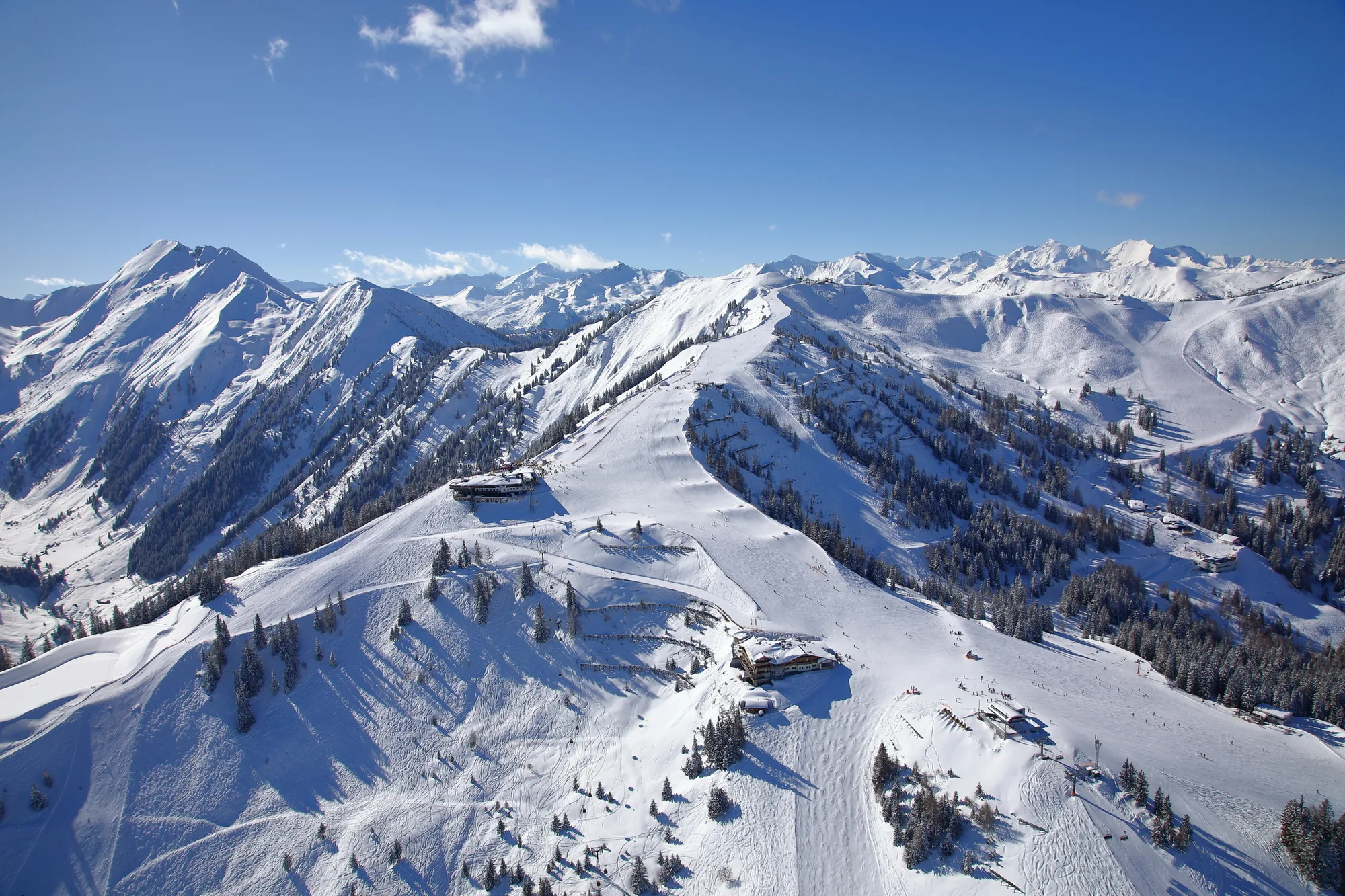 Skigebiet Großarltal aus der Luft