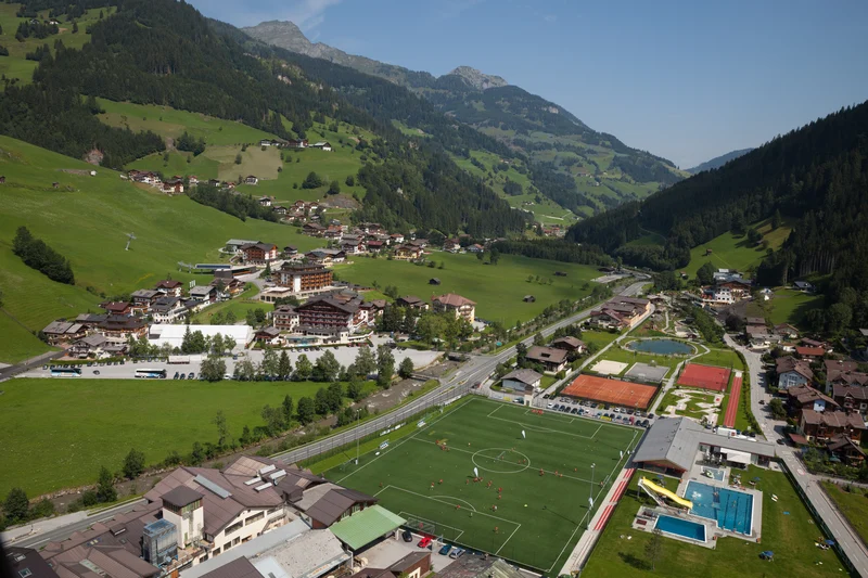 Freizeitzentrum aus der Luft